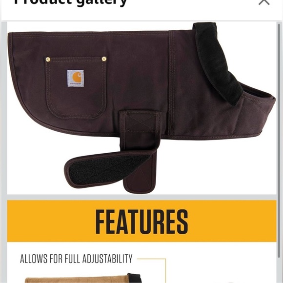 Carhartt Firm Duck Insulated Dog Chore Coat - Picture 7 of 9